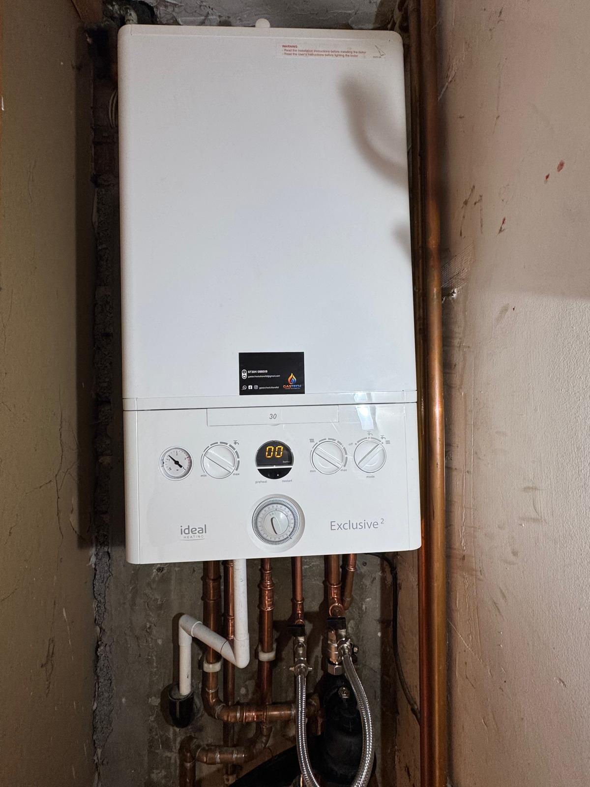Ideal Combi Boiler installation pipework