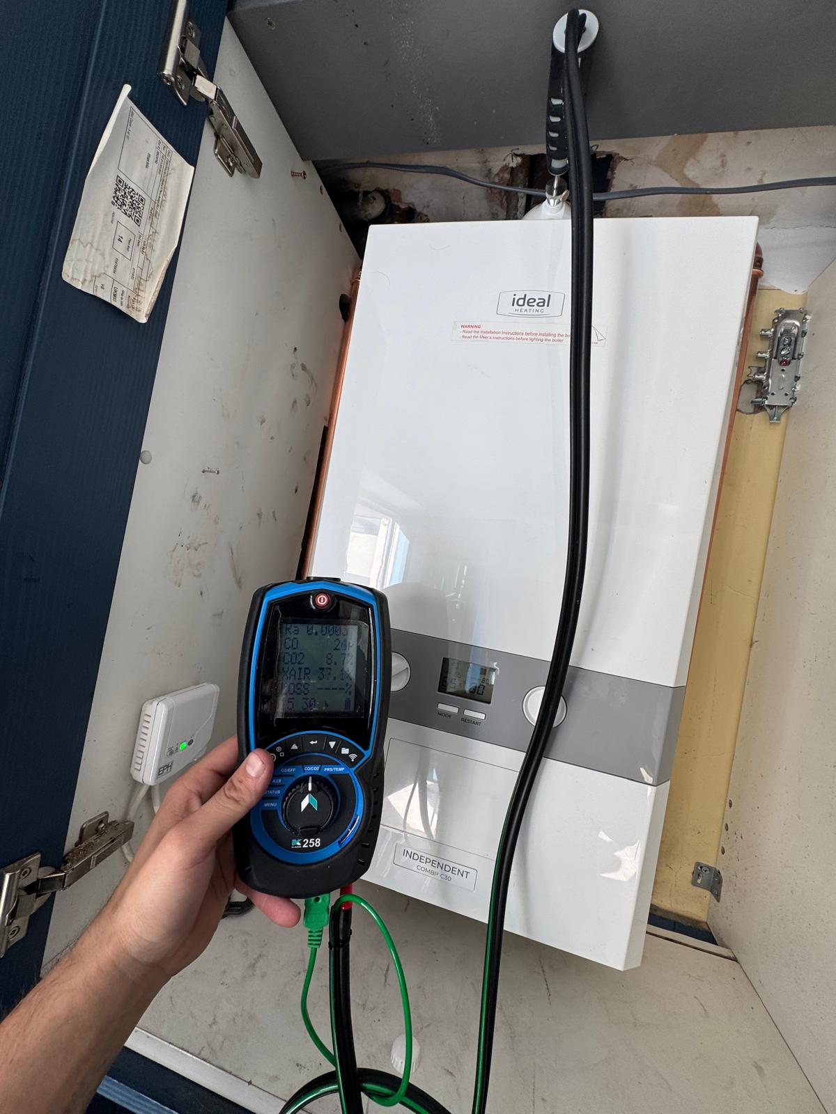 Emergency boiler fault diagnostic and electronic testing